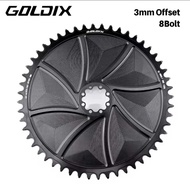 Goldix Aero Chainring 8 Narrow Wide Offset BoltBolt 3mm for SRAM Rival Crank Direct Mount Road Bike 