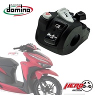 ♞,♘,♙Domino Handle Switch For Honda Click with Pssing Light Hazard Light PLug and play
