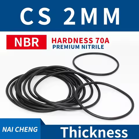 CS2mm black NBR 70A nitrile rubber O-ring sealing gaskets wear-resistant gasket O-ring thickness 2mm