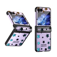 Samsung Galaxy Z Flip 6 Case Bling Glitter for Girls Women Cute Shiny Sparkle Sequin StarsFour-Corne
