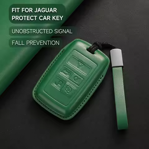 Genuine Leather Car Key Case Cover Key Bag For Jaguar XE XF E-Pace F-Pace A9 A8 A9 X8 XJ XFL XJL Pro