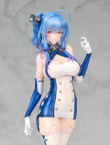 Azur Lane Character Uss St Louis Ice Blue Beautiful Girl Figurine Model Toys Desktop Collection Orna