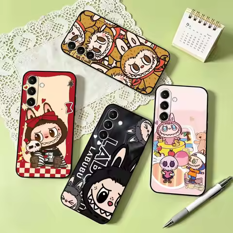 Cool L-Labubu Little Monster Phone Case For Samsung Galaxy A73,A72,A71,A70,A53,A52,A51,Others Soft B