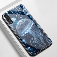 Case For Samsung A70 A70s A80 Jellyfish Phone Shockproof Glass Shell