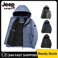 JEEP SPIRIT Winter Jacket Men's Velvet Warm Jacket