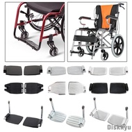 [Diskkyu] Wheelchair Footrest Detachable Scratch Resistant Manual Wheelchairs Universal Foot Pedal Wheelchair Parts Equipment