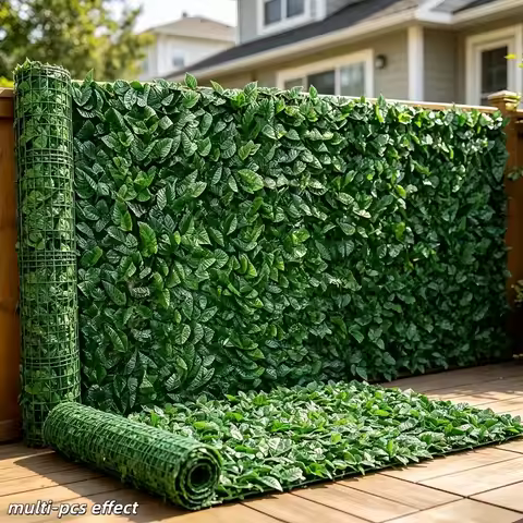 Simulated Evergreen Plant Wall, Simulated Lawn Plastic Fence Background Wall, Indoor Wedding Ceremon