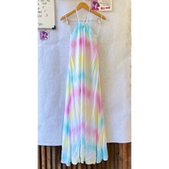 Re:named Tie-Dye Long Dress Beach Cruise Sexy