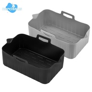 NARCISSUS Air Fryer Baking Tray, Rectangle Silicone Air Fryer Basket, Reusable Air Fryer Mold Tray f