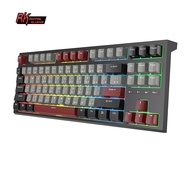 【จัดส่งในพื้นที่】RK Royal Kludge R87 คีย์บอร์ดเครื่องกล RGB คีย์บอร์ดเกมแบบกำหนดเองแบบถอดเปลี่ยนได้