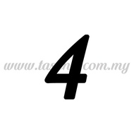 Balloon Sticker - Number "4" - Regular