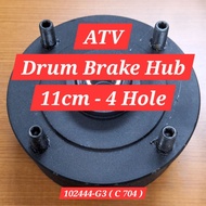 ATV Drum Brake Hub 11cm 4 Hole - ATV Parts Ready Stock Di Malaysia