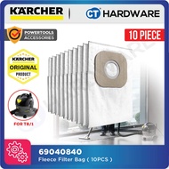 Karcher 6.904-084.0 Fleece Filter Bag Suitable For T81 Vacuum Cleaner x10 PCS [ 69040840 ]
