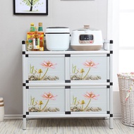 Ready Stock🔥 Aluminum Alloy Kitchen Cupboard / Lotus Kabinet Dapur Storage Cabinet / Aluminium Almari Dapur Kabinet