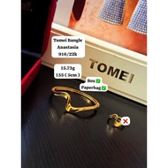 TOMEI ANASTASIA prelove BANGLE EMAS 916/22k 15.73g