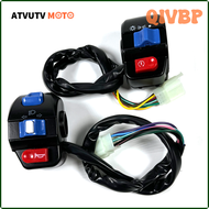 QIVBP 1 Pair Motorcycle Handlebar Control Switch Horn Turn Signal Electric Start For GY6 50cc 125cc 150cc Scooter E-bike Moped ATV VMZIP