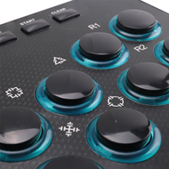 Retro Arcade Game Rocker Controller Usb Joystick For Ps2//Pc/Android Smart Tv Built-In Vibrator Eigh