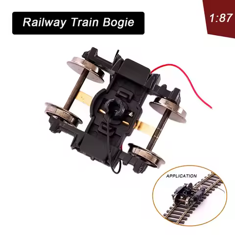 1:87 HO Scale Railway Train Bogie Assembly DIY Chassis Integrated Accessories Metal and Plastic Toys