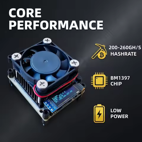 Bitdsk N8 Bitcoin Miner 200-280GH/S BM1397 Solo ASIC Mining Hardware for Cryptocurrency Mining