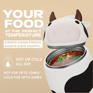 Asobu Bestie Cow Food Container Made with 18/8 pro-grade stainless steel Leakproof when closed Easy 