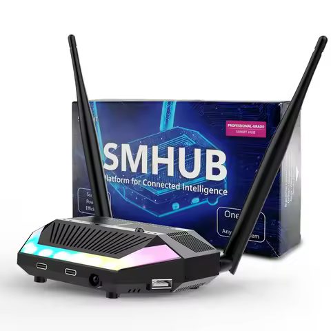 SMLIGHT SMHUB Multi-Radio With Zigbee2MQTT,Matterbridge,Node-RED | Zigbee,Thread Z-Wave POE Platform