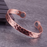 Copper Magnetic celet Men 10mm Adjustable Magnetic celet Benefits Health Magnet Energy Open Cuff Copper celet Bangles