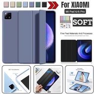 For Xiaomi Mi Pad 6 / Xiaomi Mi Pad 6 Pro 11 inch 2023 Smart PU Leather Stand Folding Soft Case Cover