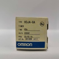 OMRON H3JA-8A AC24 60S Timer, SPDT