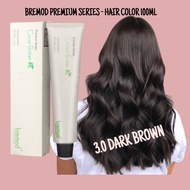 Bremod Premium Series Cocoa Butter Hair Color 100ML - 3.0 DARK BROWN