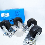 4 pc 2 inch display case wheels, rack wheels, rubber wheels, live wheels, 2 pulley wheels, flat whee