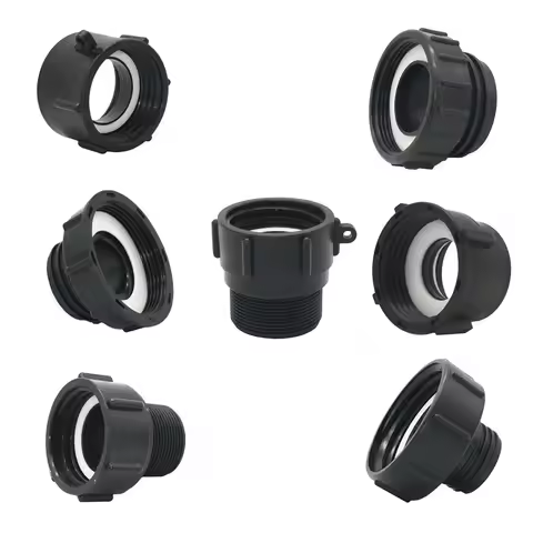 IBC Tank Adapter S60 To 1.5 2" 63/75/80/100mm Thread Connector Garden Ton Barrel Connect Faucet 1000