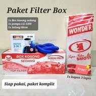 Aquarium Filter Box Filter Package, Top Filter Aquarium FREE Cotton. Aquarium Water Filter, Aquarium