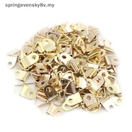 springevensky8v 100pcs 10x20mm Mini Golden Triangle D-Ring Hooks for Picture Frames CCD