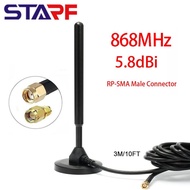 Replacement 5.8dBi 868MHZ LoRa Antenna RP-SMA Male Connector For Helium Hotspot Nebra Bobcat 300 Miner Antenna