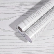 White Plywood Motif Wall Sticker Wallpaper Silver Fiber 7m to/d 8m x 45cm