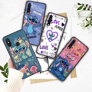 Black Soft Case Samsung Galaxy A51 A52 A52S A53 A54 A71 A72 A73 A41 A42 19L1 Stitch Phone Case