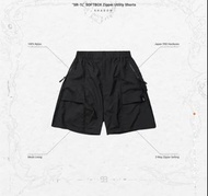 黑2  “SR-1L” SOFTBOX Zipper Utility Shorts -