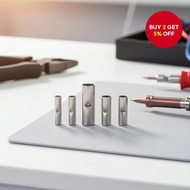 Wire Crimping Splicing Connector Kit Non Insulated 24-8 Awg 100 Pcs