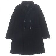 狀況極佳 ▼ EMPORIO ARMANI黑色標籤分層設計雙排扣羽絨服，黑色，48 碼，正品，男士。