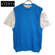 PLAN C THCMD02JH0FNC01 เสื้อคอตตอนถักสลับสี ไซส์ L (สินค้ามือสอง)