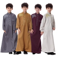 Kids Kaftan Abaya Boy Jubba Islamic Robes Muslim Jubba Thobe Clothing Islam Apparel Clothing Muslim Male Dress