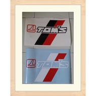 CARS STICKER TOYOTA AE101 AE111 AE92 SEG COROLLA TOMS BUMPER TOM'S LEVIN