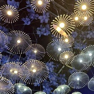 Lampu Gantung Dandelion 10 LED Dekorasi lampu pelaminan wedding