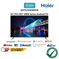 FREE SHIPPING Haier TV 50 55 65 Inch 4K Smart TV UHD Android LED TV 50" 55" 65" Television 电视 電視機 50/55/65K800UG