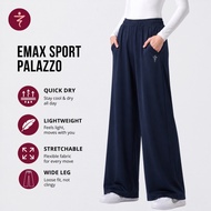 EMAX Palazo Seluar Sukan Wide Leg Muslimah Sport Pants Plus Size
