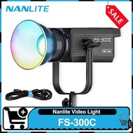 Nanlite FS-300C RGB Full Color 300W Professional Video Light 2700K-7500K CRI95 TLCI94 LED Highlight 