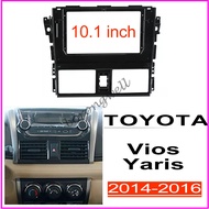 10.1inch android head unit 2din radio frame car dash mounting kits stereo panel for TOYOTA Vios 2014