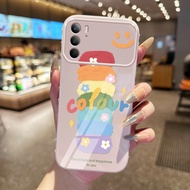 Casing hp for Realme C75 4G C75 5G 14X 5G C73 5G V60 Pro Case Colored paint and smile Case Protectio