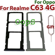 SIM Tray For Realme C63 4G Sim Card Slot Holder Phone Case Replacement Installation
