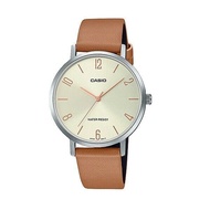 Casio LTP-VT01L-5B Brown Leather Strap Analog Ladies' Dress Watch